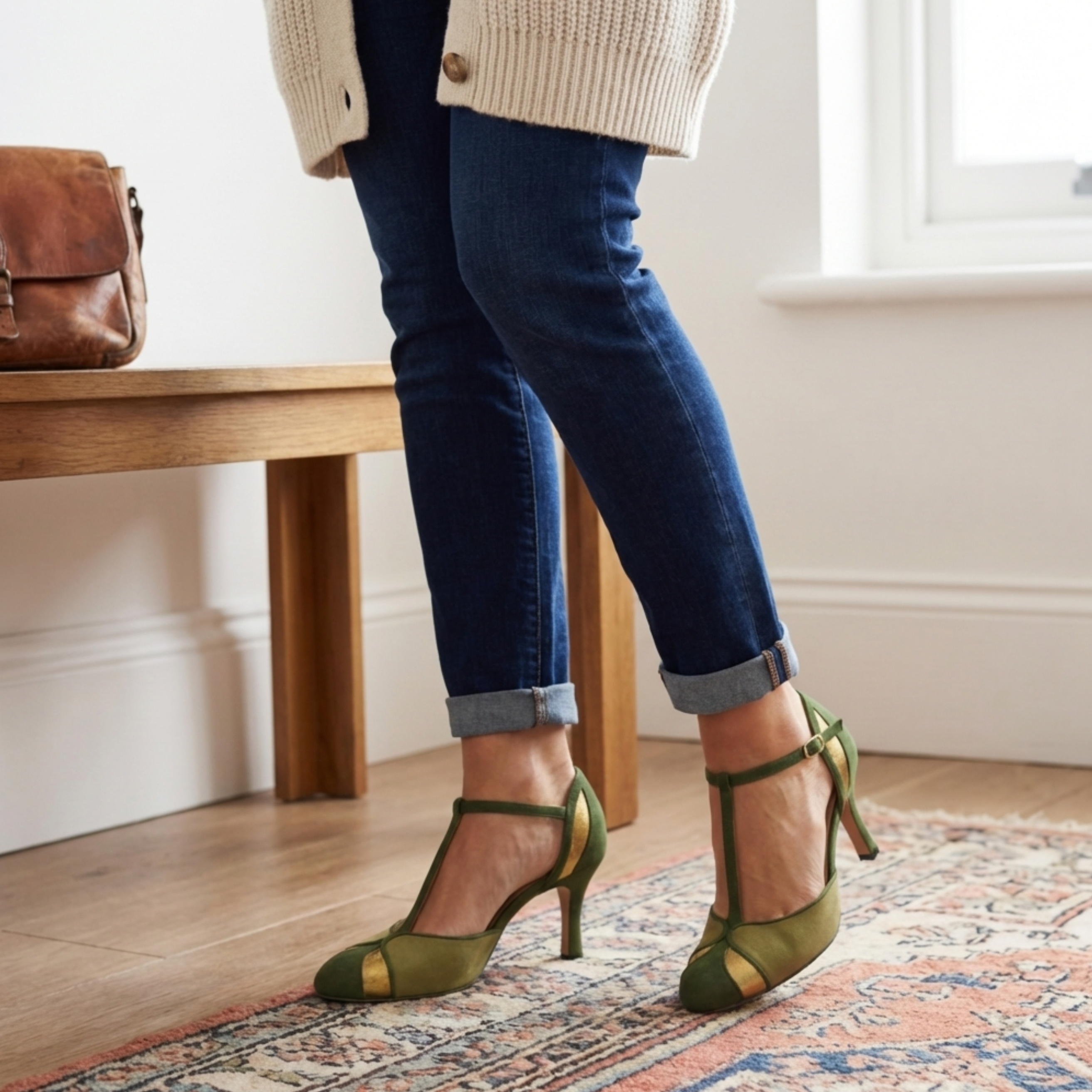 Sandali Vintage Eleganza Verde