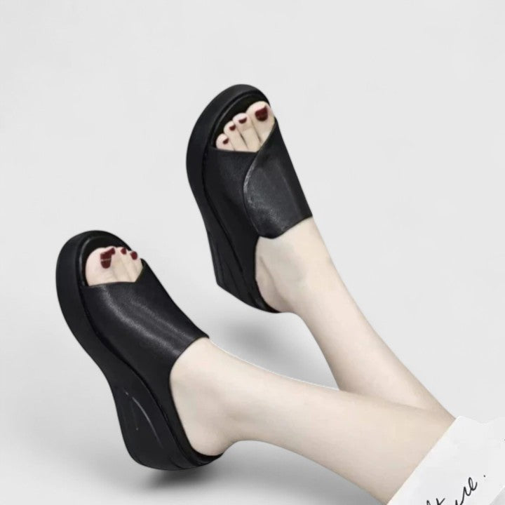 Sandali Ortopedici a Wedge da Donna | Soletta Ergonomica e Scatola per le Dita Spaziosa