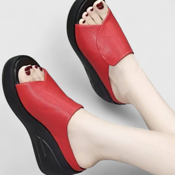 Sandali Ortopedici a Wedge da Donna | Soletta Ergonomica e Scatola per le Dita Spaziosa