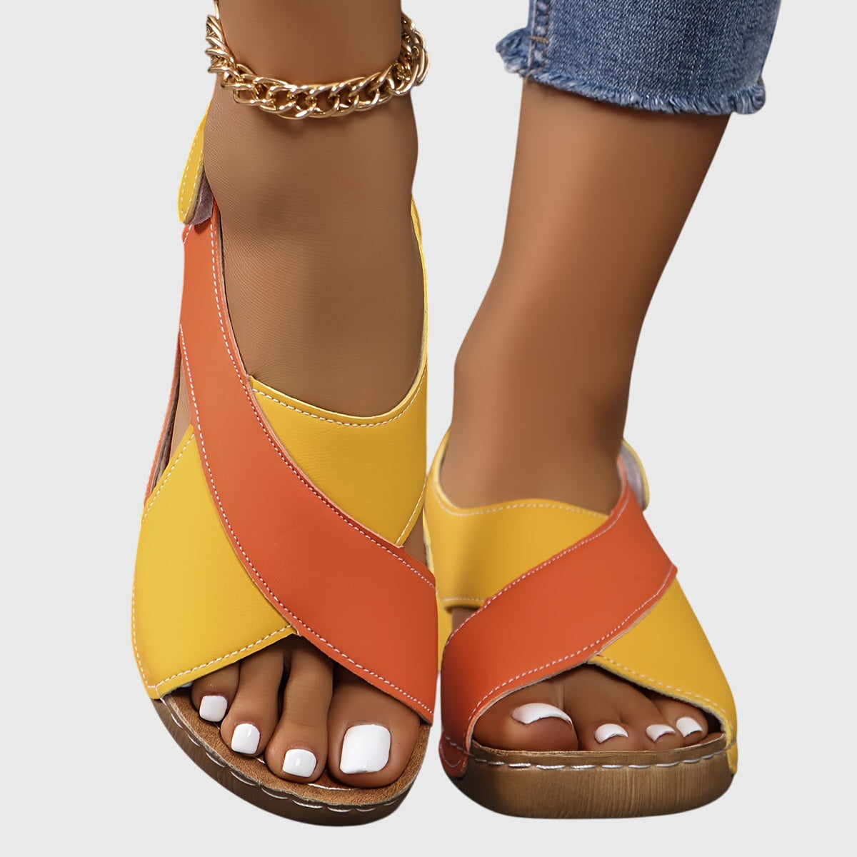 Sandali Ortopedici Comfort da Donna | Supporto Anatomico e Cinturini Regolabili