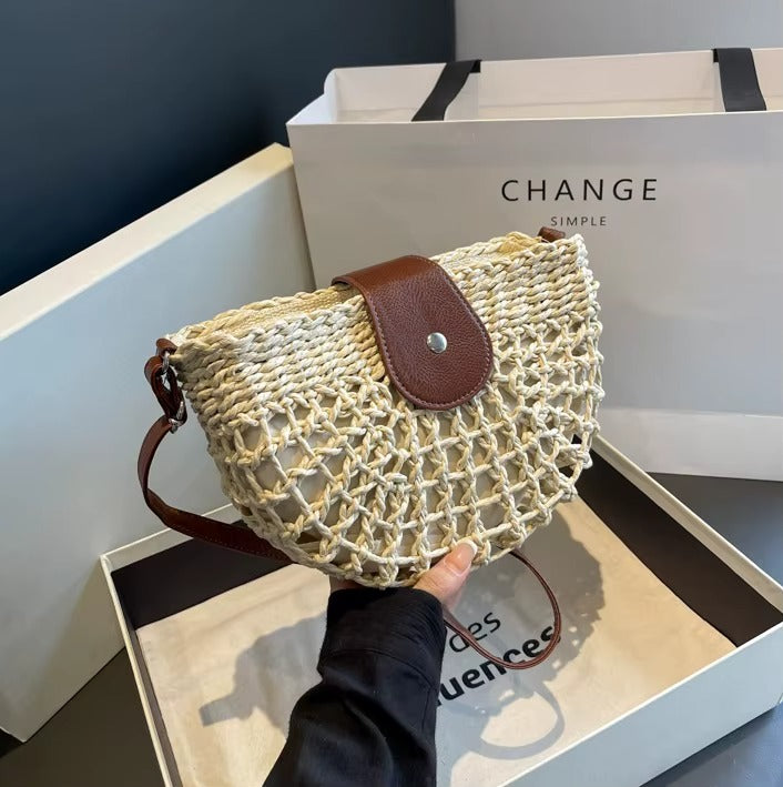 La Positano — Piccola Borsa Intrecciata a Mano