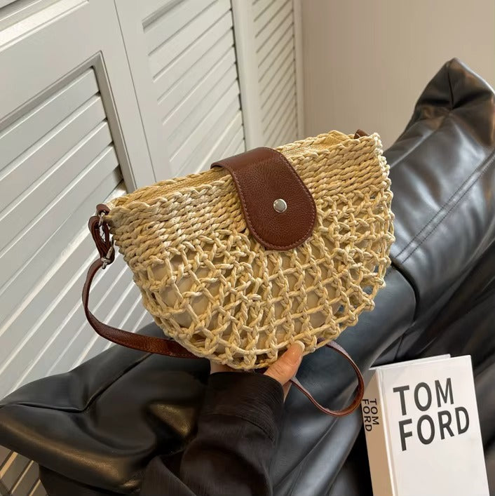 La Positano — Piccola Borsa Intrecciata a Mano