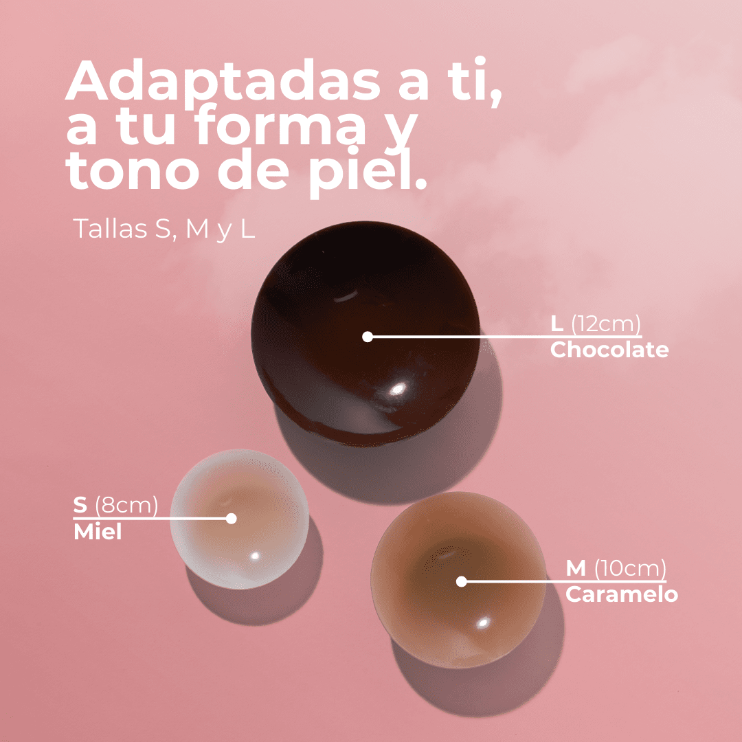 Lulu Rosalie copricapezzoli rotondi senza adesivo in silicone