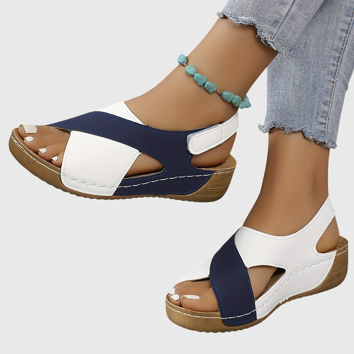 Sandali Ortopedici Comfort da Donna | Supporto Anatomico e Cinturini Regolabili