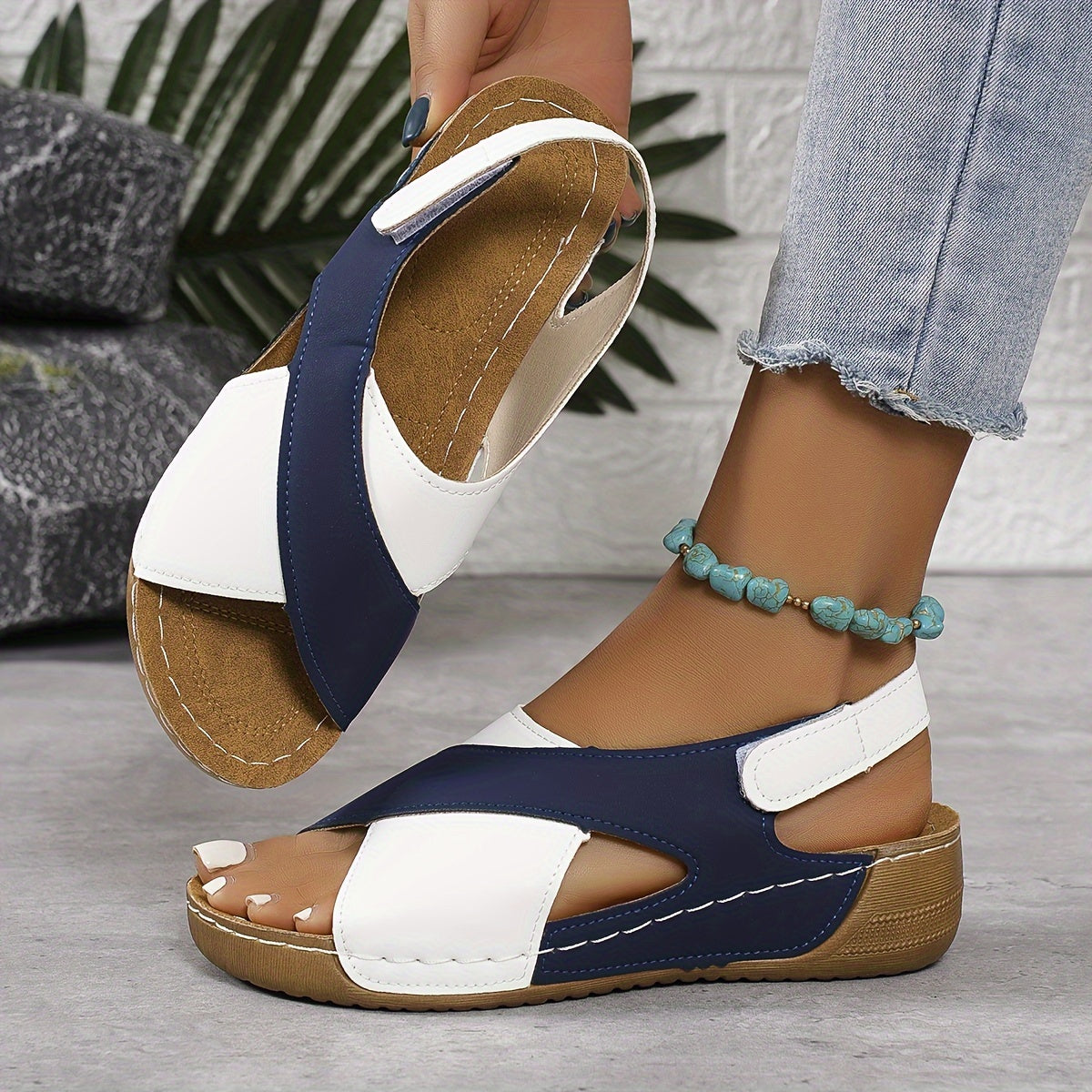 Sandalo Ortopedico Confortevole da Donna | Soletta Ergonomica e Postura Migliorata