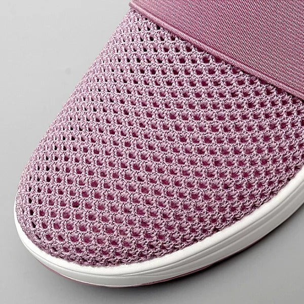 Sandali ortopedici a zeppa da donna, design in stile pantofole con supporto