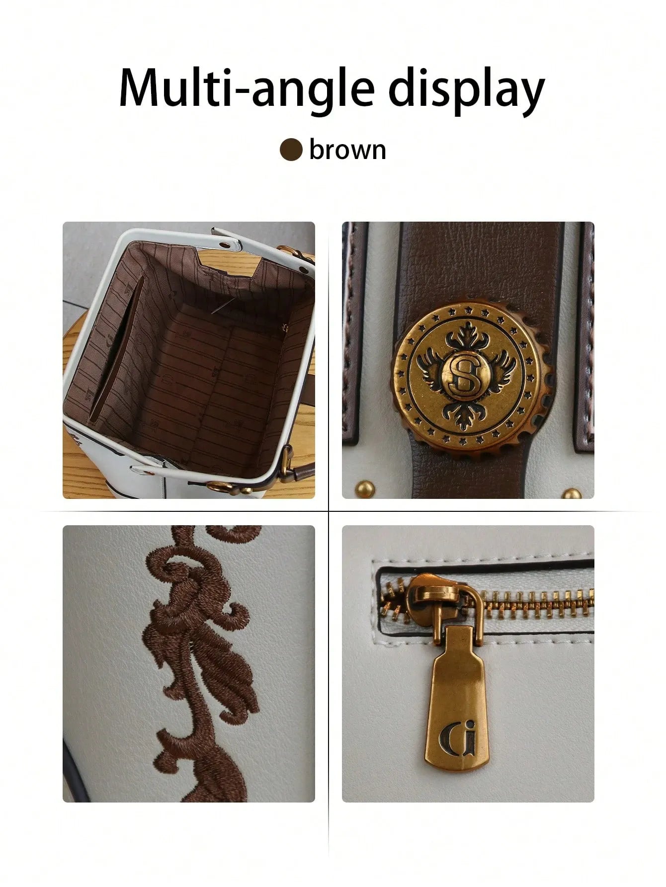 Lulu Rosalie — Borsa a Mano Tarot Cat in Pelle PU