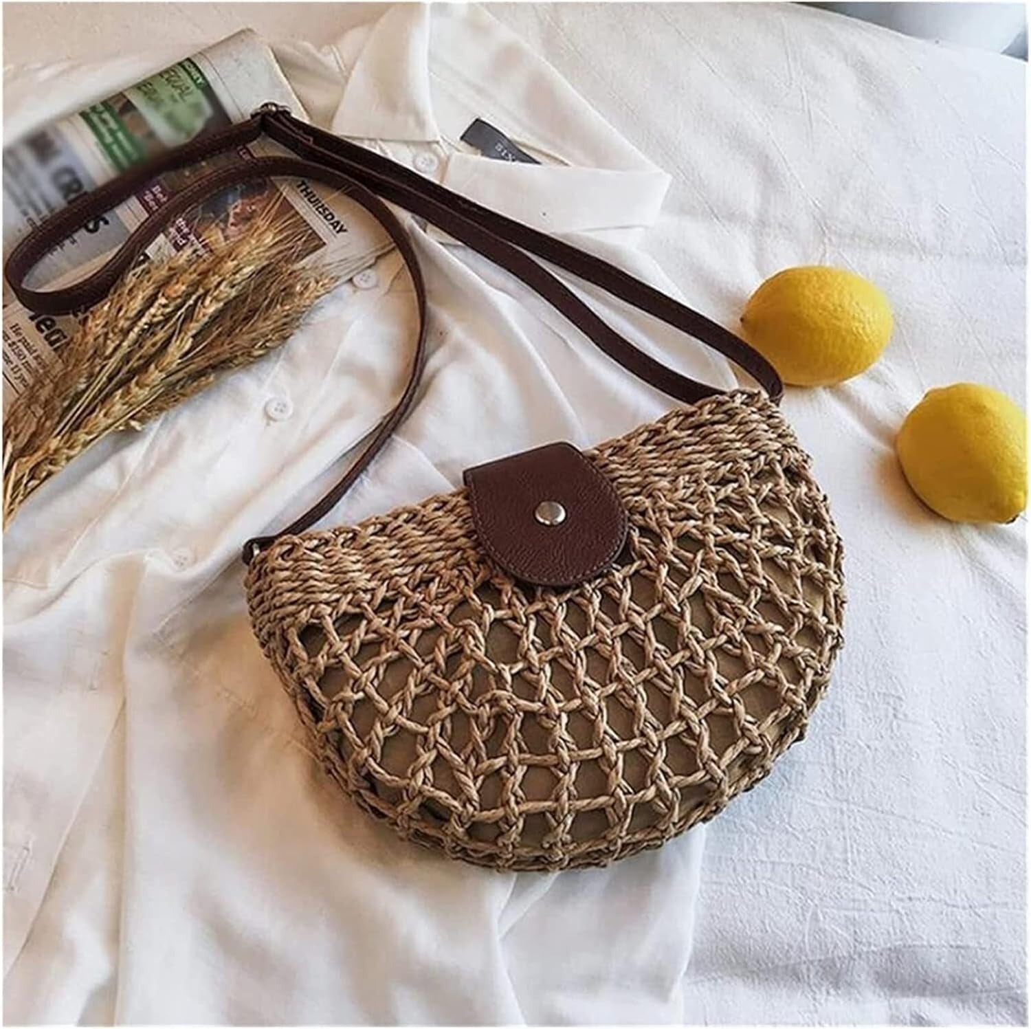 La Positano — Piccola Borsa Intrecciata a Mano