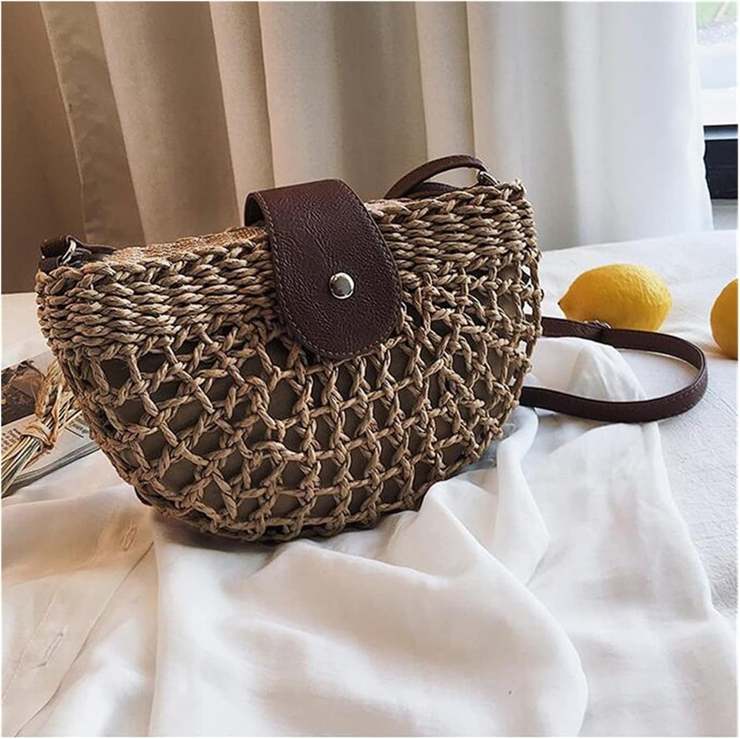 La Positano — Piccola Borsa Intrecciata a Mano