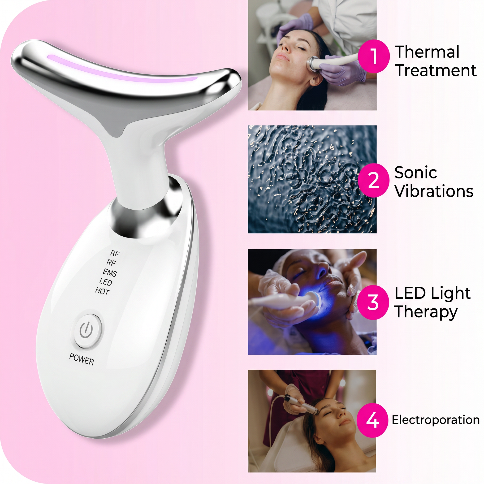 GlowLift Pro™ EMS & LED Face Massager