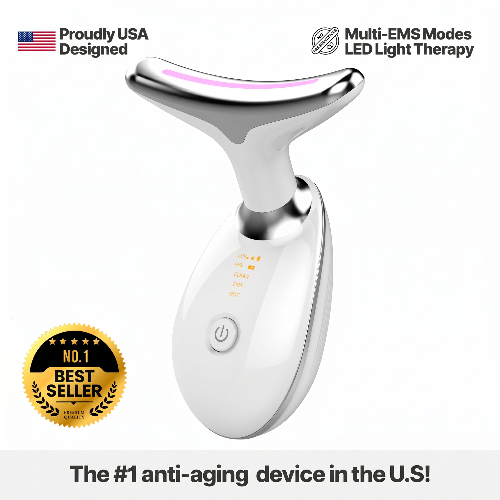 GlowLift Pro™ EMS & LED Face Massager